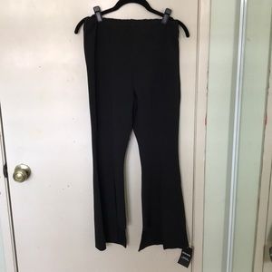 Storets cropped flared black pants size S NWT